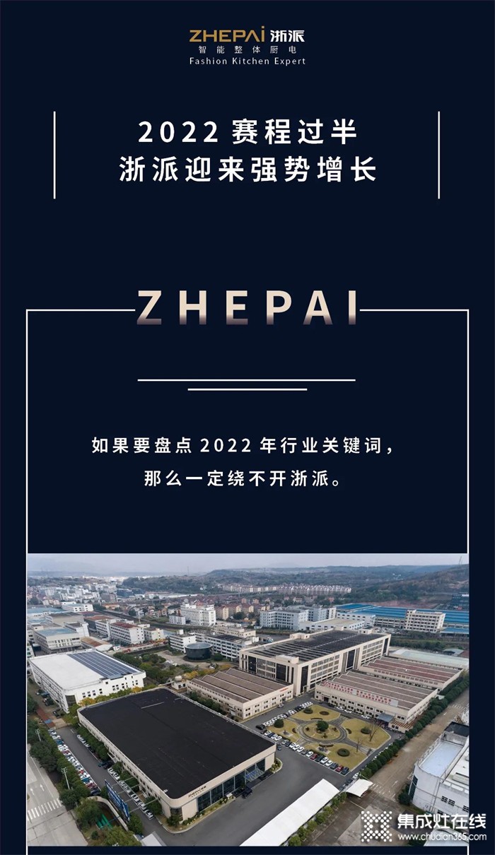 2022賽程過半，ZHEPAI浙派集成灶迎來強(qiáng)勢增長！